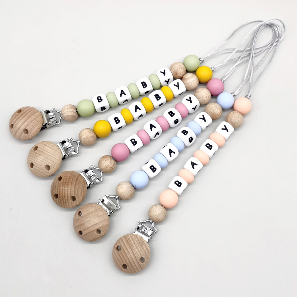 Baby Products Toys - Зажимы для соски с индивидуальным именем,