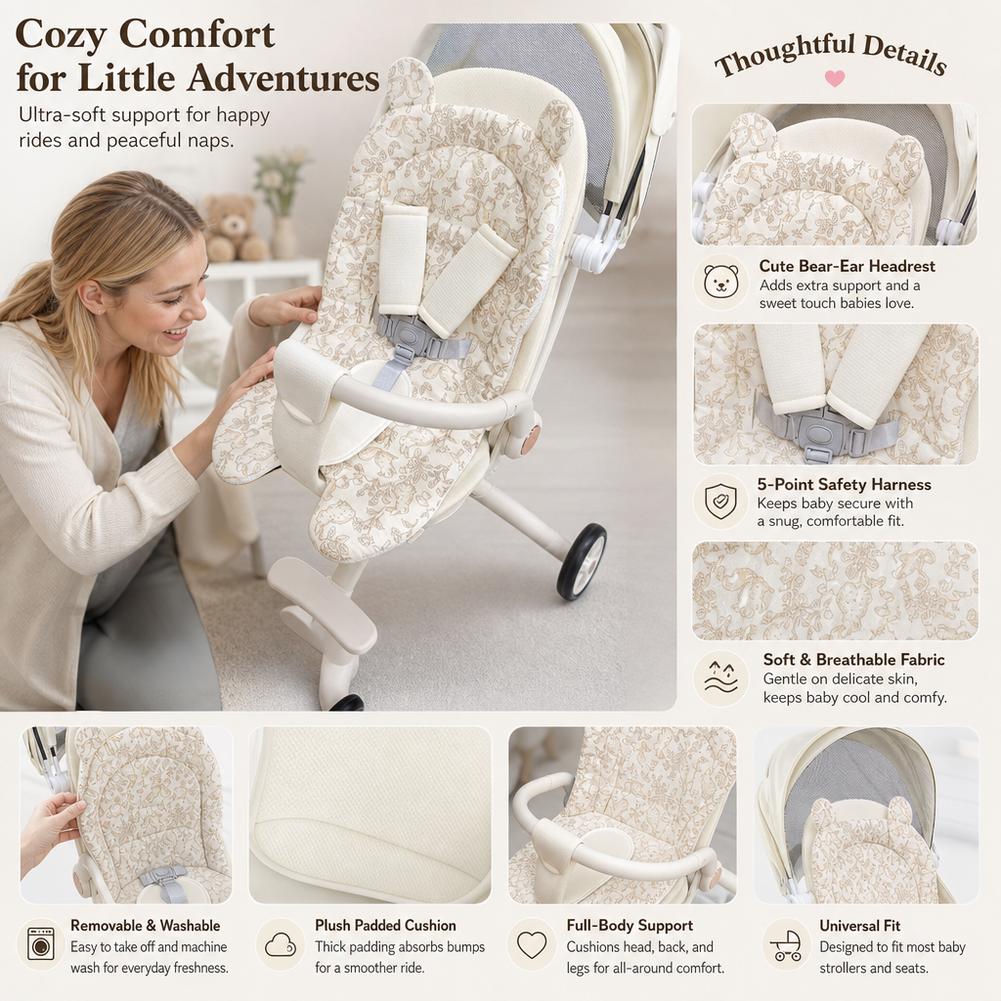 Infant Car Seat Cover - Мягкий матрас-подушка для детской коляски, коврик